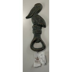 Royal Standard Pelican Cast Iron Bottle Opener Patina Vintage Nautical Barware